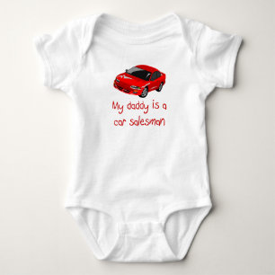 Body Para Bebé El papá es una camiseta del bebé del vendedor de