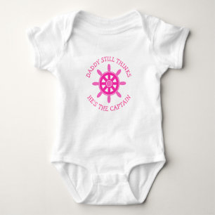 Body Para Bebé El papá piensa que él es el capitán Funny Baby