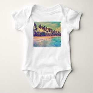 Body Para Bebé El paraíso tropical: mar, hotel, playa.