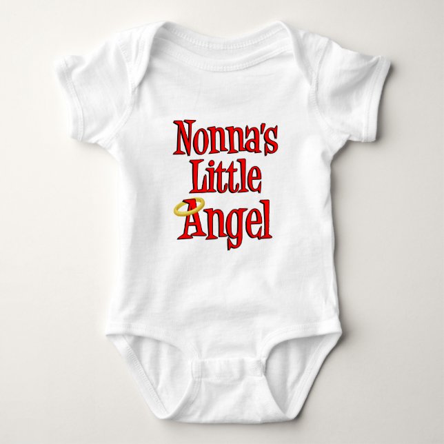 Body Para Bebé El pequeño ángel de Nonna (Anverso)