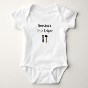 Body Para Bebé El pequeño bebé ayudante del personalizado Grandad