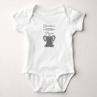 Body Para Bebé El pequeño cacahuete azul elefante bebé de la abue