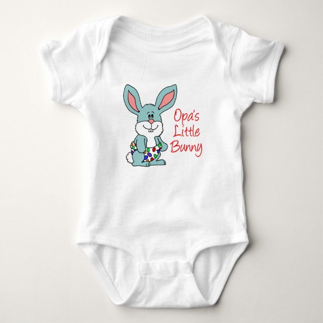 Body Para Bebé El pequeño conejo de Opa (Anverso)