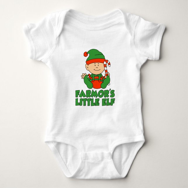 Body Para Bebé El pequeño elfo de los agricultores (Anverso)