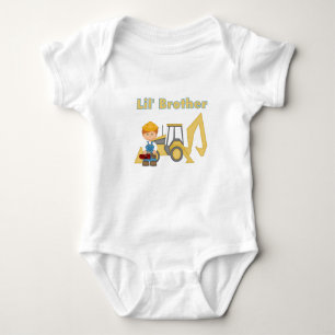 Body Para Bebé El pequeño hermano Backhoe