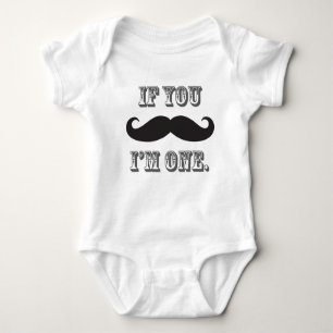 Body Para Bebé El pequeño hombre del mostache primer cumpleaños d
