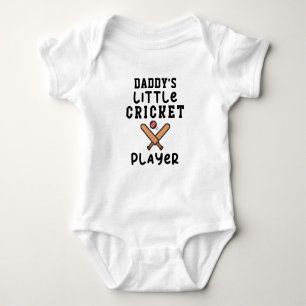 Body Para Bebé El pequeño jugador de críquet de papá   Cricket