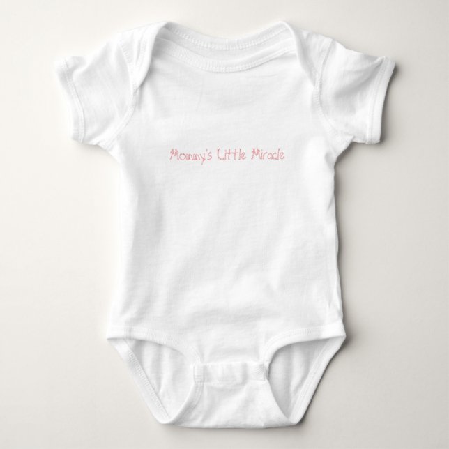 Body Para Bebé El pequeño milagro de mamá, el traje de bebé (Anverso)