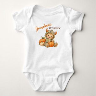 Body Para Bebé El pequeño monstruo de la abuela, adorable bebé de