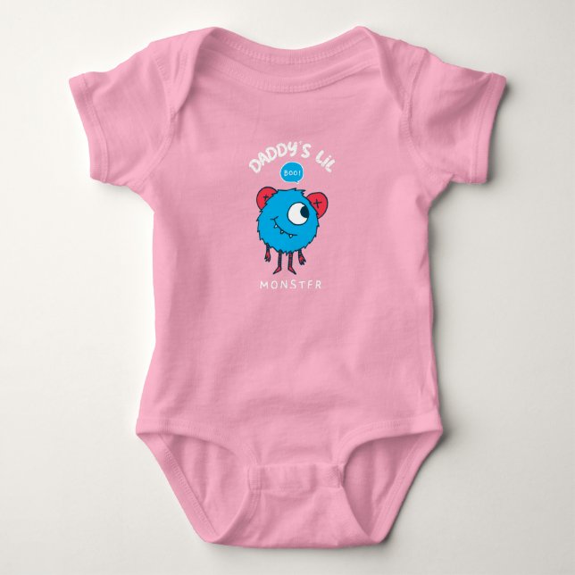 Body Para Bebé El pequeño monstruo de papá (Anverso)