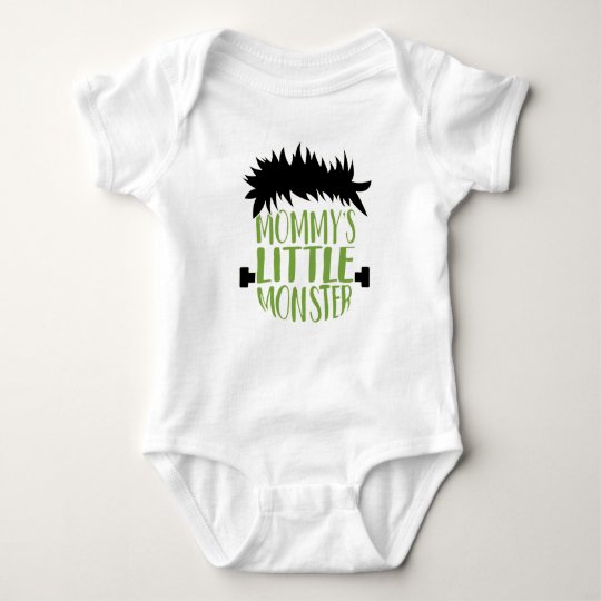 Body Para Bebé El pequeño monstruo Halloween de la mamá