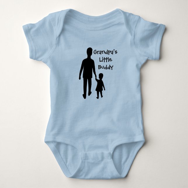 Body Para Bebé El pequeño niño pequeño del abuelo, la camiseta (Anverso)