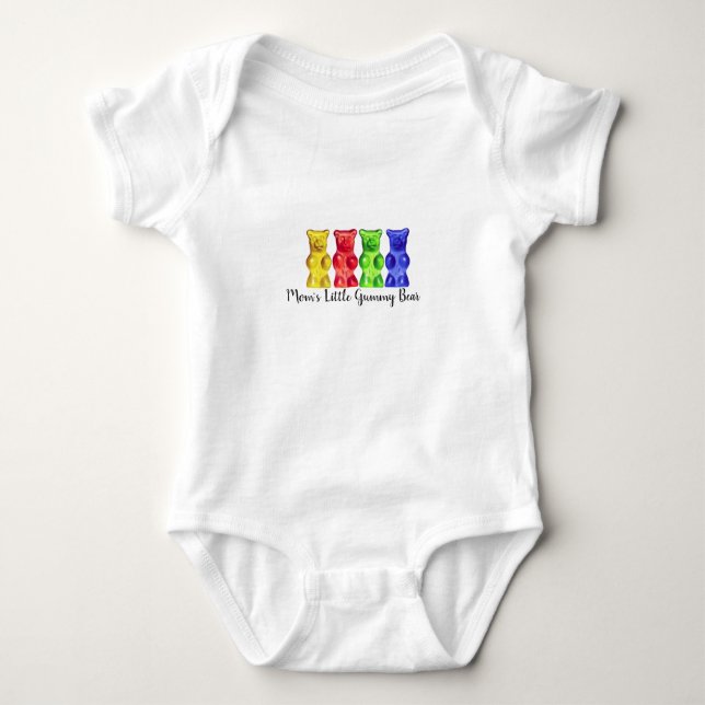 Body Para Bebé El pequeño oso de mamá (Anverso)