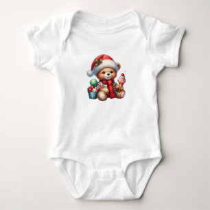 Body Para Bebé El Pequeño Oso De Santa