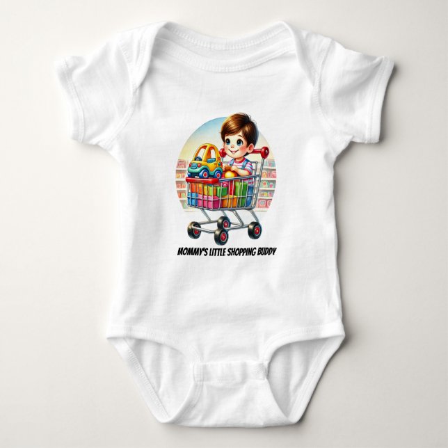 Body Para Bebé El pequeño personalizable de la mami (Anverso)