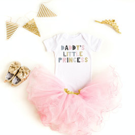 Body Para Bebé El pequeño Personalizado de princesa de papi cutto