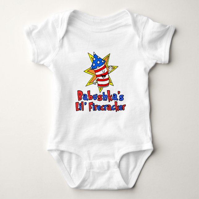 Body Para Bebé El pequeño petardo de Babushka (Anverso)