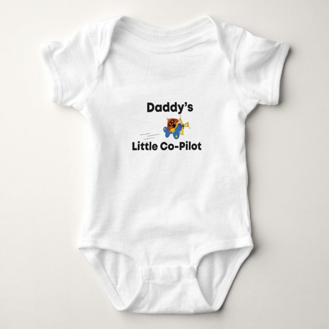 Body Para Bebé El pequeño piloto piloto de papi (Anverso)