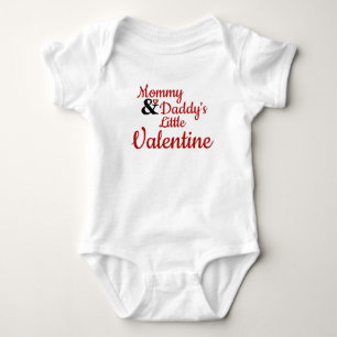 Body Para Bebé El pequeño San Valentín de mamá y papá