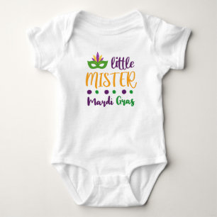 Body Para Bebé El pequeño señor Mardi Gras // Divertido Cuto