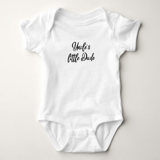 Body Para Bebé El pequeño tío Hipster Baby, un niño lindo (Anverso)