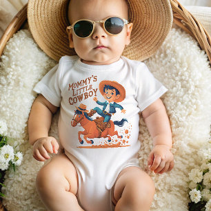 Body Para Bebé El Pequeño Vaquero de Mamá