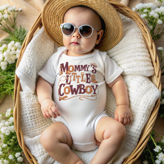 Body Para Bebé El Pequeño Vaquero de Mamá