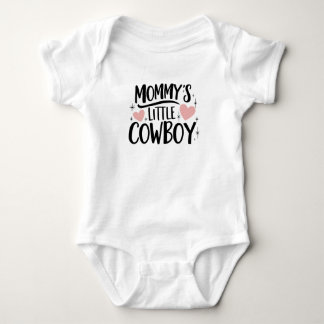 Body Para Bebé El pequeño vaquero de mamá