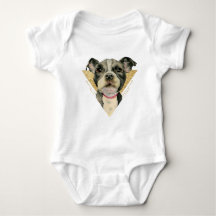 El "perrito observa" la acuarela del perro del