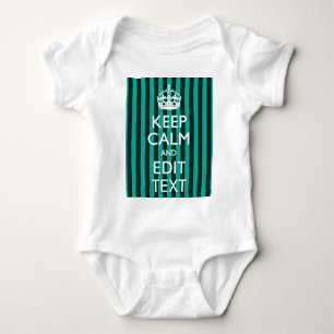 Body Para Bebé El personalizable guarda calma sus rayas de la