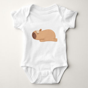 Body Para Bebé El personalizado del capibara está enfermo, dibuja