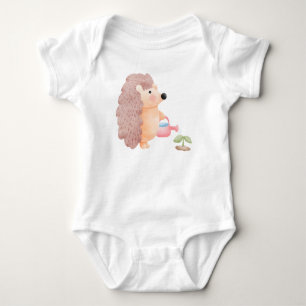 Body Para Bebé El personalizado del hedgehog acuático es plantas
