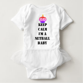 Body Para Bebé El personalizado guarda el Netball tranquilo