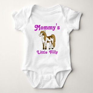 Body Para Bebé El personalizado pintado del caballo embroma la