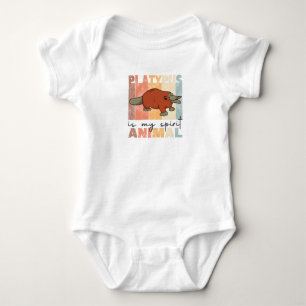 Body Para Bebé El Platypus Es Mi Espíritu Animal - Dulce Platypus