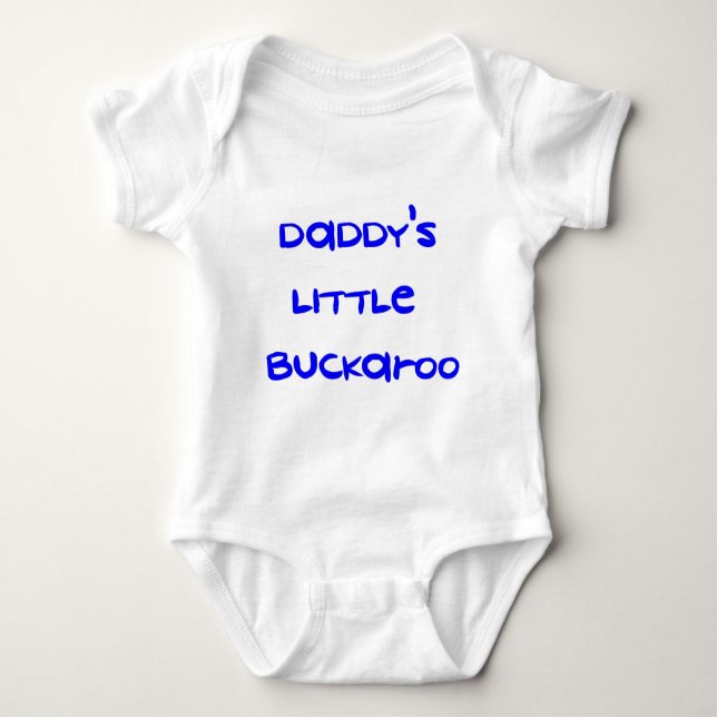 Body Para Bebé El poco Buckaroo del papá (Anverso)