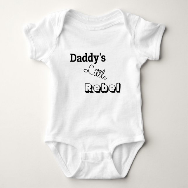 Body Para Bebé el poco del papá rebelde (Anverso)