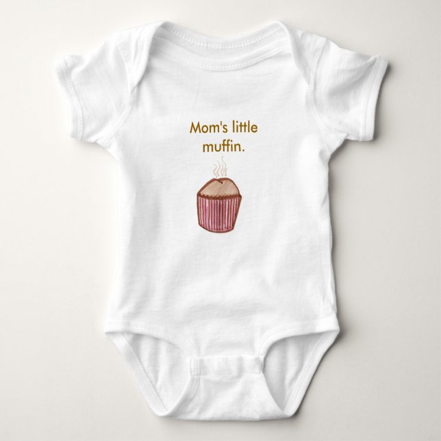 Body Para Bebé El poco mollete de la mamá (Anverso)
