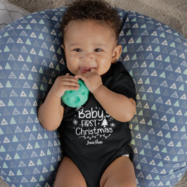 Body Para Bebé El primer árbol de navidad del bebé personalizado 