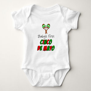 Body Para Bebé El primer Cinco De Mayo del Bebé