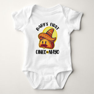 Body Para Bebé El primer Cinco de Mayo del Bebé