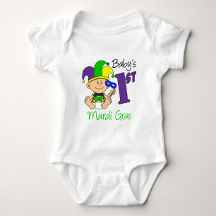Body Para Bebé El primer Mardi Gras del bebé