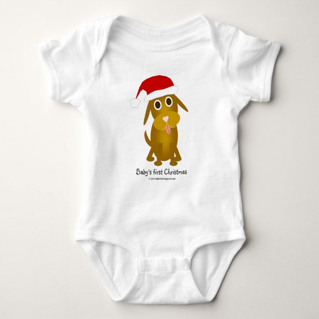 Body Para Bebé El primer navidad del bebé (Anverso)