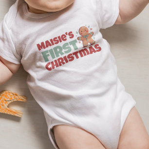Body Para Bebé El primer pan de jengibre navideño del bebé person