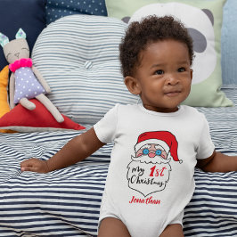 Body Para Bebé El primer Papá Noel navideño del Personalizado gra