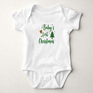 Body Para Bebé El primer traje corporal de Navidad del bebé