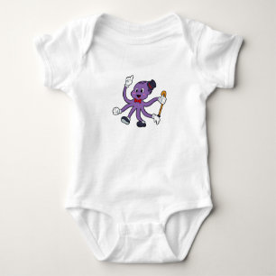 Body Para Bebé El pulpo como mago con Gorra