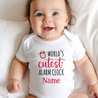Body Para Bebé "El reloj de alarma más bonito del mundo" personal