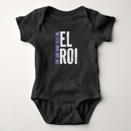 Body Para Bebé El Roi Morado en Negrita - El Dios Que Me Ve