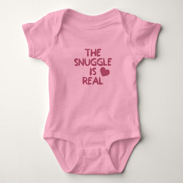Body Para Bebé El Snuggle es real (Anverso)